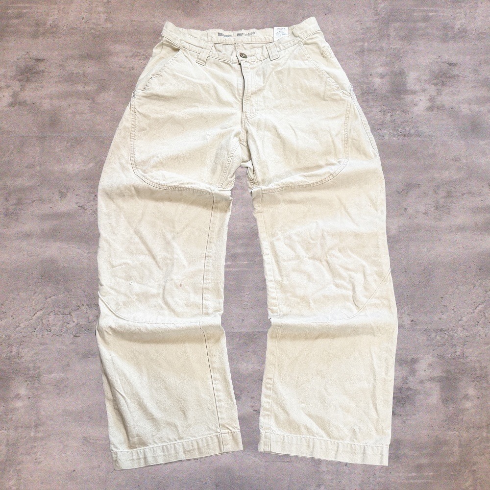 Y2K's 00's Patagonia Rhythm Double Knee Cream Tan WorkWear Canvas Cotton Pant's